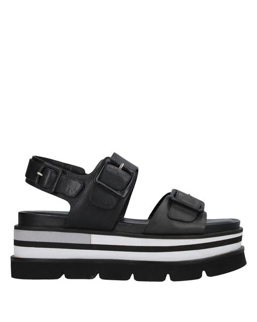 Elvio Zanon Black Sandals