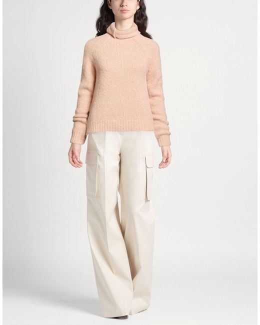 ALESSIA SANTI Pink Turtleneck Alpaca Wool, Polyamide, Wool, Viscose, Metallic Fiber