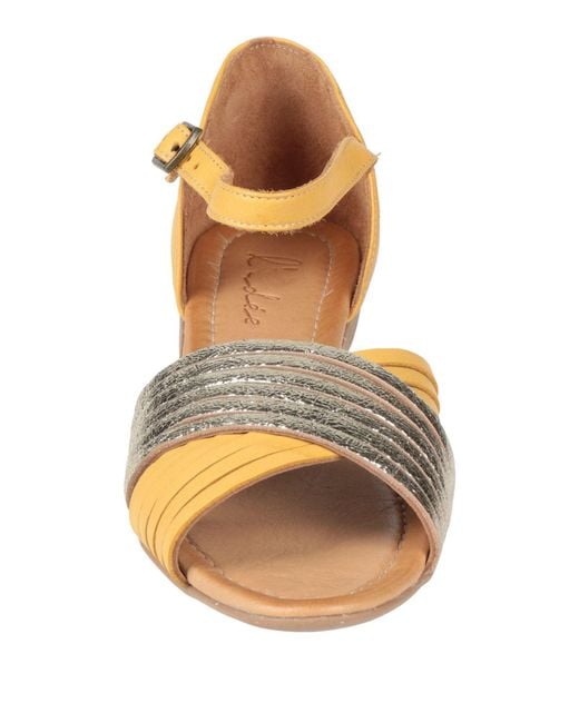 L'idée Natural Sandals Leather