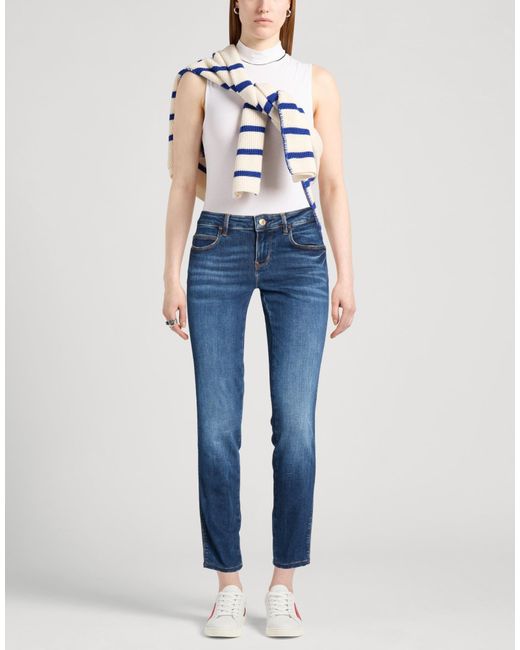 Guess Blue Jeans Cotton, Elastomultiester, Elastane