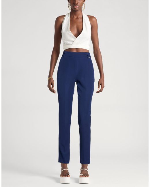 Kocca Blue Pants Polyester, Elastane