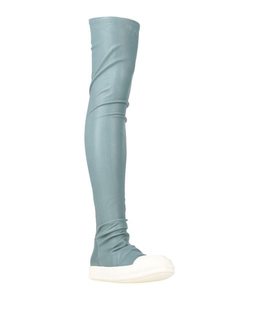 Rick Owens Blue Sneakers Leather