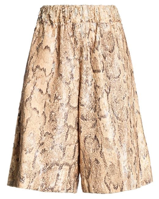 Dries Van Noten Natural Shorts & Bermuda Shorts Cotton