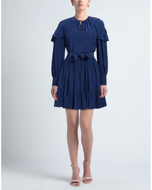 M Missoni Blue Mini-Kleid