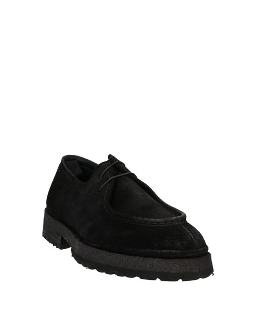 Alexander Hotto Black Lace-Up Shoes Leather for men