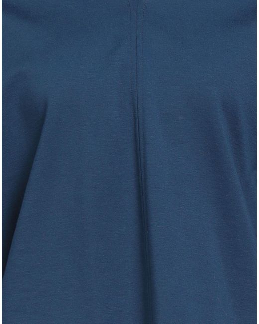 MEIMEIJ Blue T-Shirt Viscose, Polyamide, Elastane
