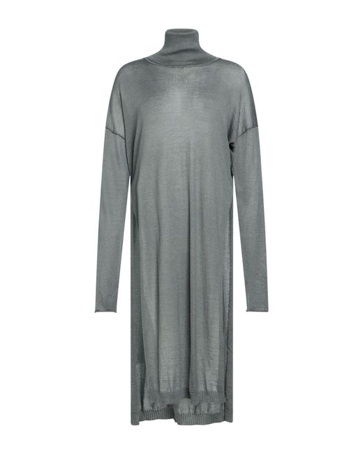 Isabel Benenato Gray Military Turtleneck Cashmere, Silk