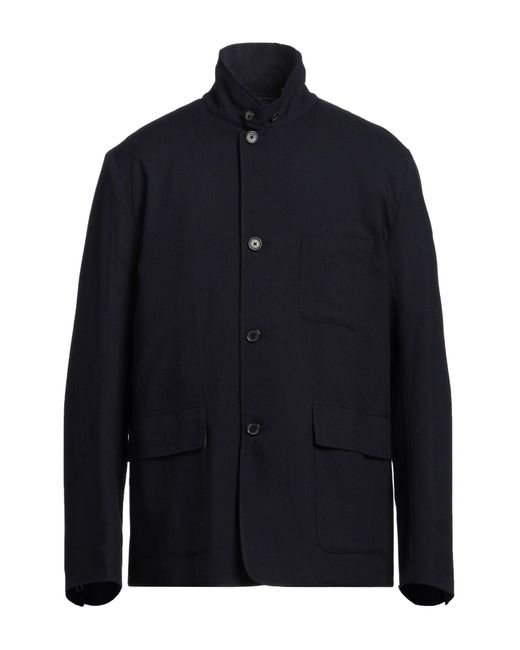 Paul Smith Blue Midnight Jacket Wool for men