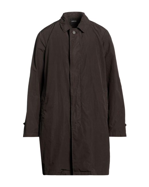 Aspesi Gray Overcoat & Trench Coat for men