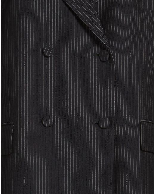 Fendi Black Blazer Wool, Viscose