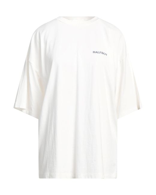 Halfboy White T-Shirt Cotton