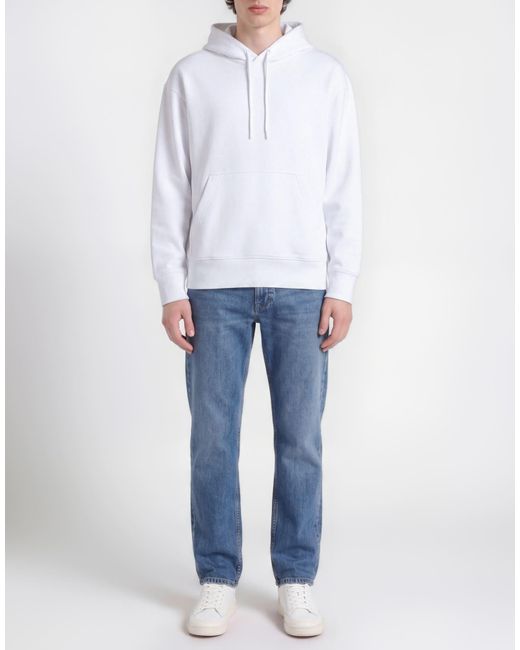 Calvin Klein White Sweatshirt Cotton for men