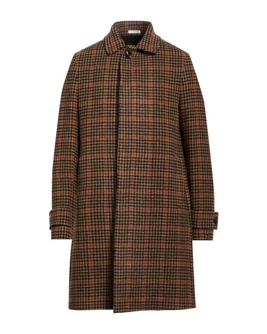 BRERAS Milano Brown Coat Virgin Wool for men