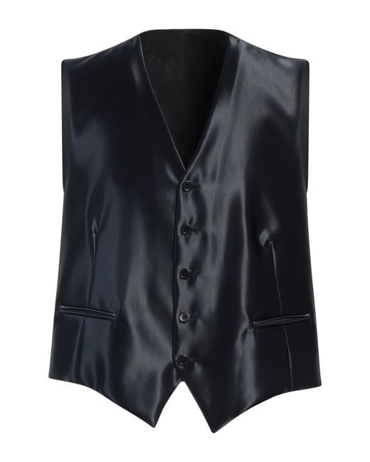 Angelo Nardelli Black Tailored Vest for men