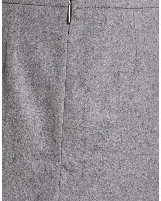 MSGM Gray Mini Skirt Virgin Wool, Polyester