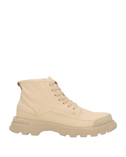 ARMANI EXCHANGE Natural Ankle Boots for men