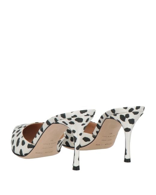 Sergio Rossi Metallic Mules & Clogs Textile Fibers