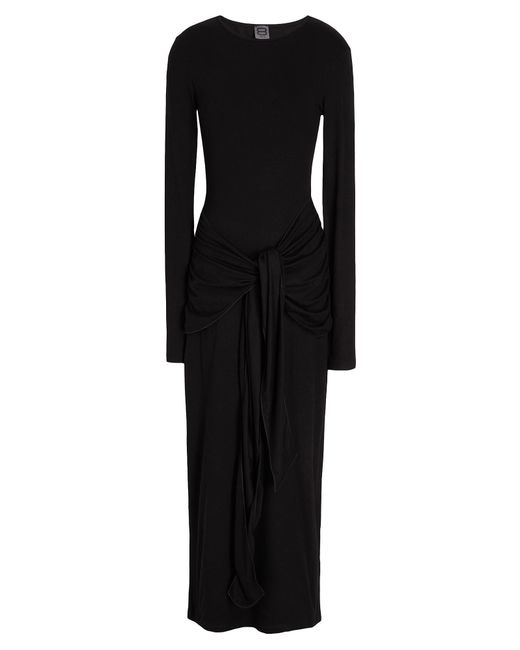 8 by YOOX Black Long Dress