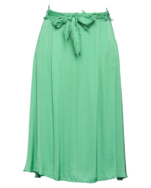 B.yu Green Midi Skirt