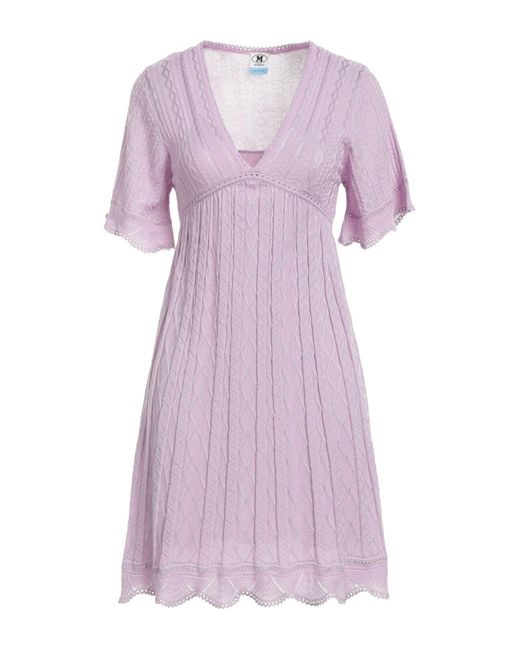 M Missoni Purple Mini-Kleid