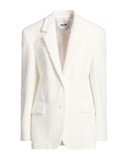 MSGM White Blazers