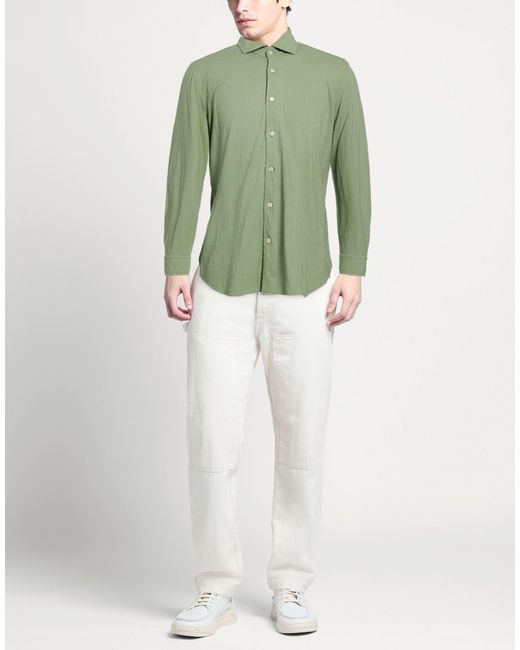 Guglielminotti Green Shirt for men