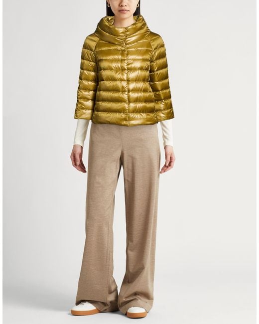 Herno Yellow Puffer Polyamide