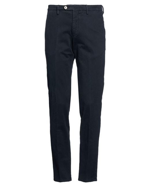Michael Coal Blue Pants Cotton, Elastane for men