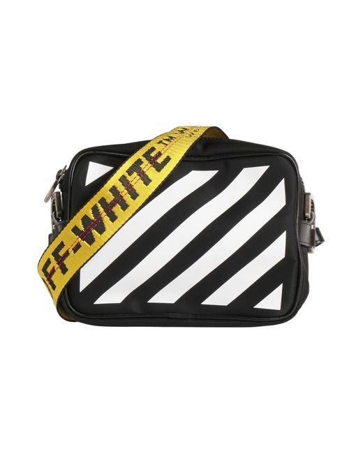 Off-White c/o Virgil Abloh Black Cross-Body Bag Polyamide, Acrylic, Polyester, Soft Leather for men