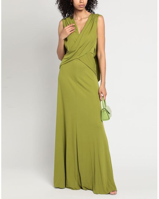Vestido largo Alberta Ferretti de color Green