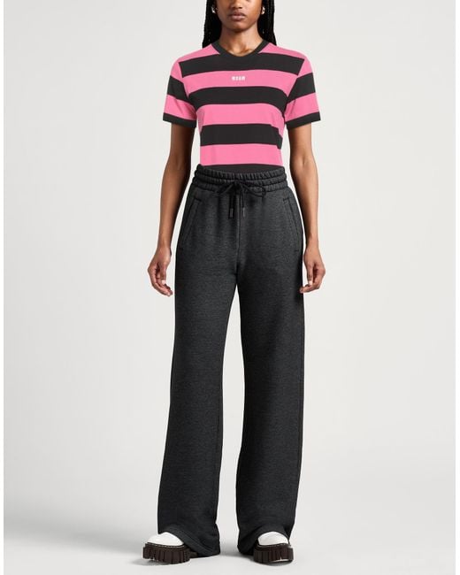 MSGM Pink Fuchsia T-Shirt Cotton