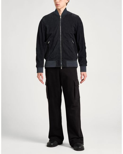 DFOUR® Blue Midnight Jacket Leather for men