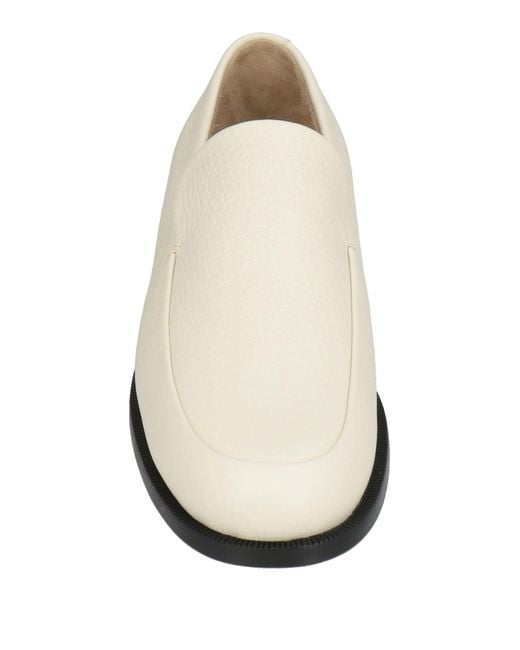Khaite White Cream Loafers Leather