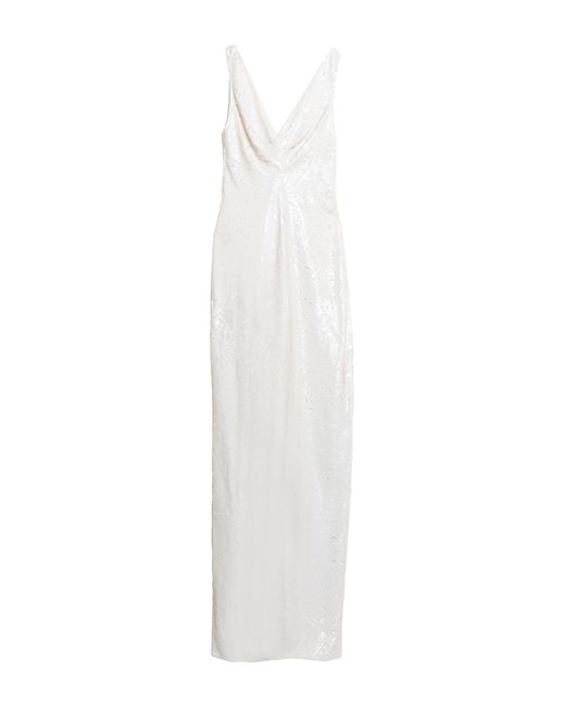 Elisabetta Franchi White Maxi Dress