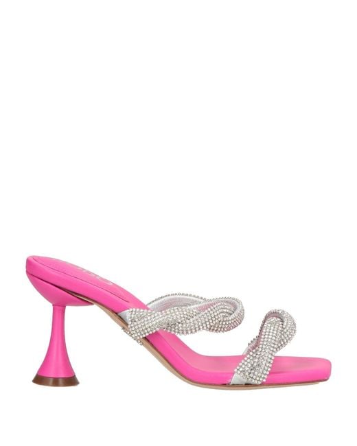Rodo Pink Sandals Leather