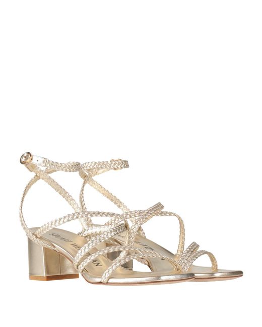 Stuart Weitzman Natural Sandals Leather