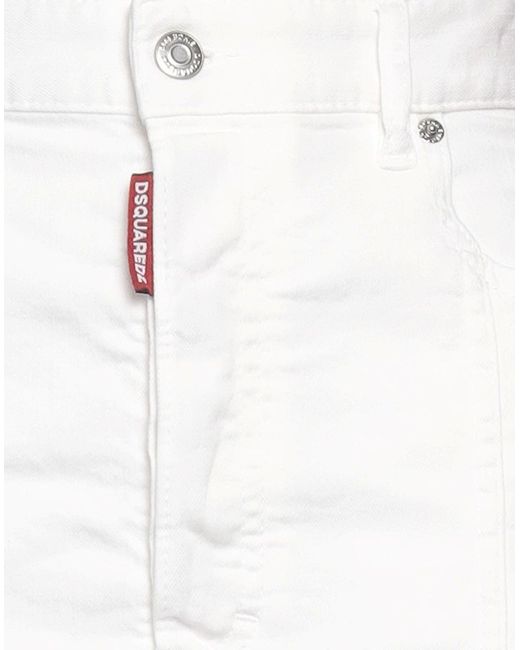DSquared² White Denim Skirt