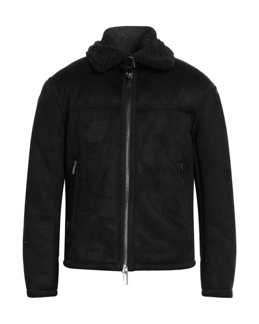 ARMANI EXCHANGE Black Shearling & Teddy for men