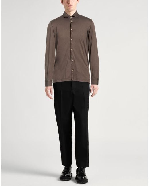 Fedeli Brown Shirt for men