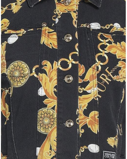 Versace Jeans Couture Blue Denim Outerwear
