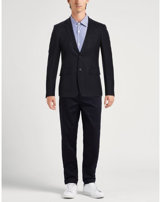 Grifoni Blue Blazer Wool, Elastane for men