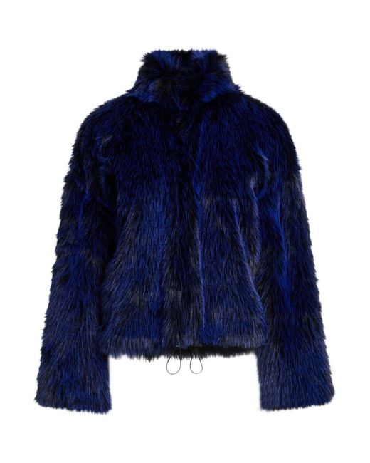 Just Cavalli Blue Shearling & Teddy