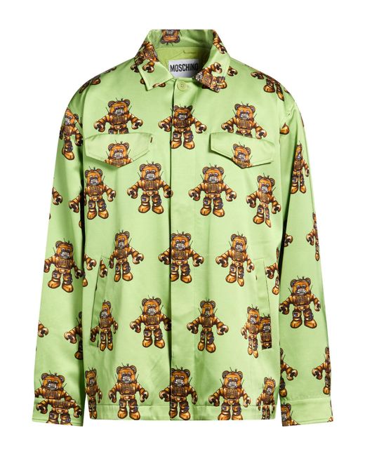 Moschino Green Couture Jacket Viscose, Wool for men