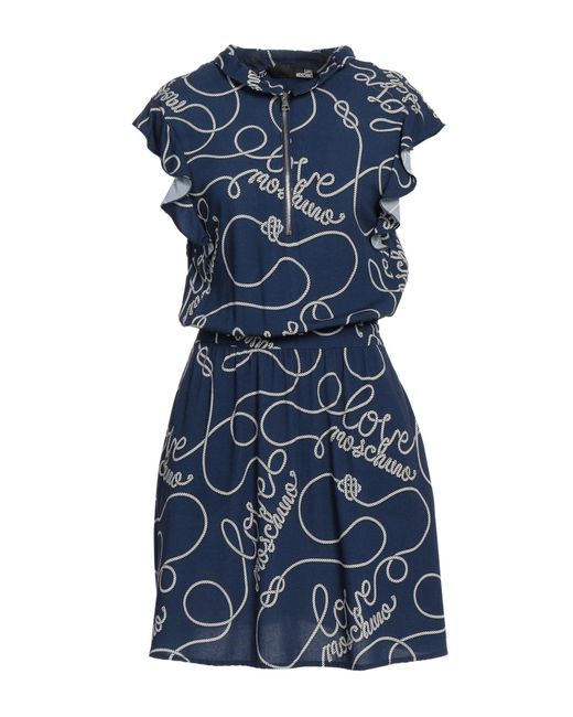 Love Moschino Blue Mini Dress