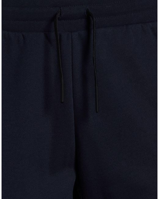 EA7 Blue Pants Cotton, Polyester, Elastane for men