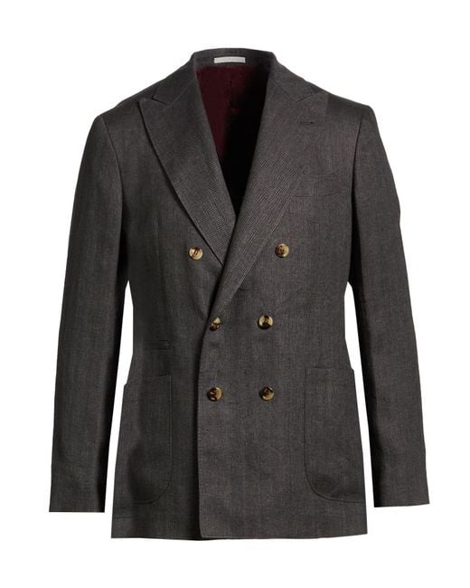 Brunello Cucinelli Black Blazer for men