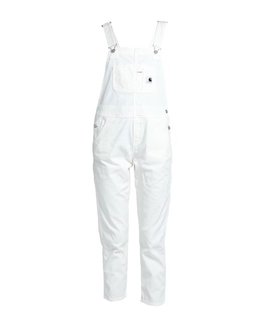 Carhartt White Overalls Cotton, Elastane