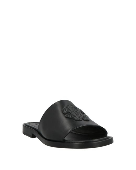 Roberto Cavalli Black Sandals Calfskin for men