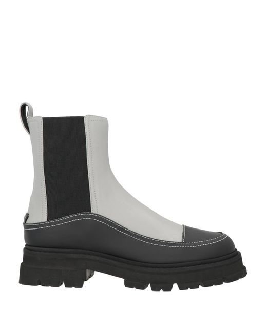 Emporio Armani Black Light Ankle Boots Cow Leather, Ovine Leather