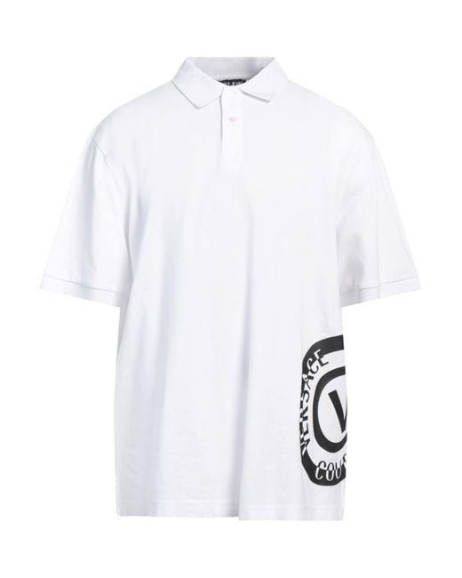 Versace Jeans Couture White Polo Shirt for men